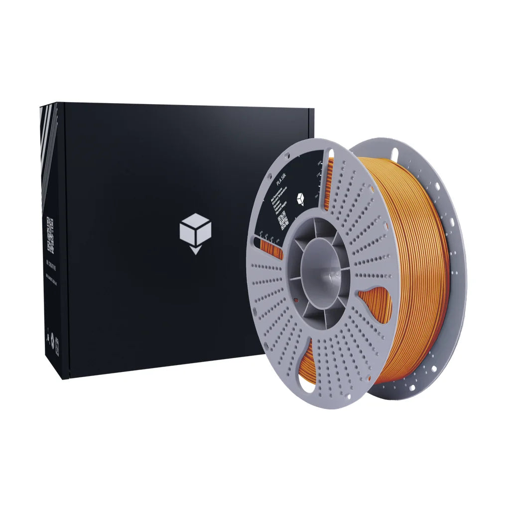 Orange PLA Silk 3D printing filament 1.75mm spool with box, Australia