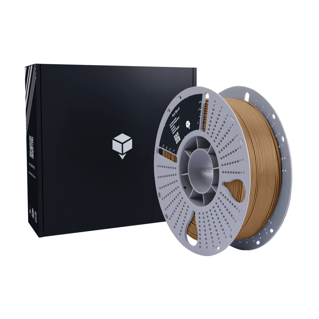 Brown PLA wood 3D printing filament spool 1.75mm Australia with retail box