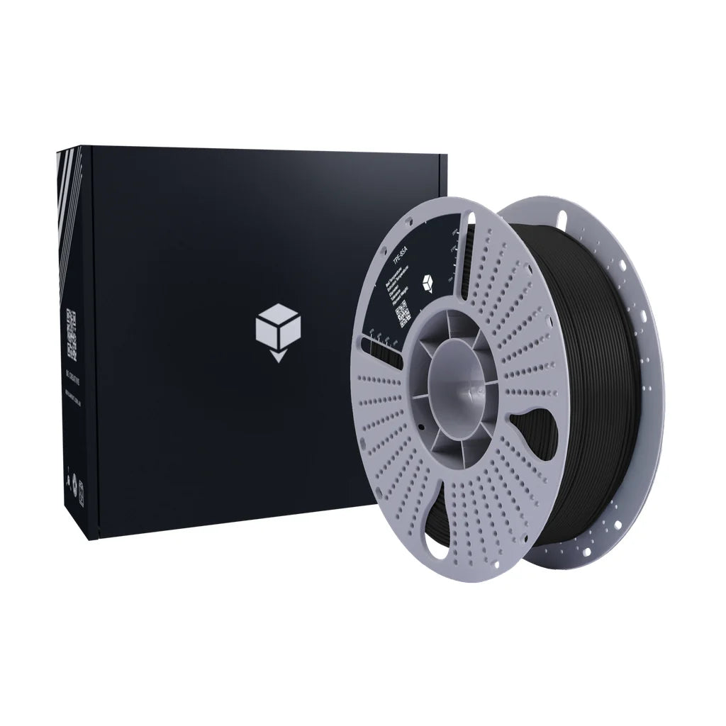 Black TPE 3D printing filament spool 1.75mm Australia, flexible & rubber-like.