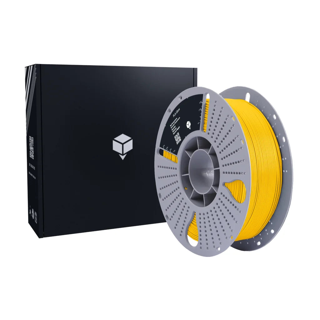 Yellow PLA Glow 3D printing filament 1.75mm Australia, premium quality, phosphorescent.