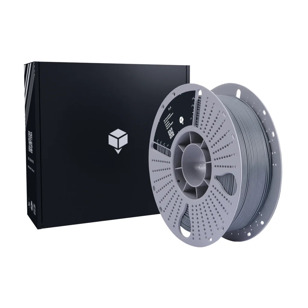 Grey PLA 3D printing filament spool 1.75mm Australia with Black Ember packaging