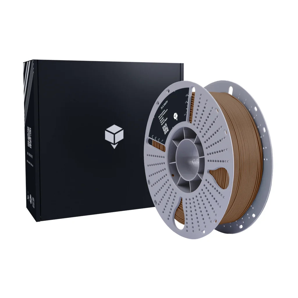 Brown PLA Matte 3D printing filament spool 1.75mm Australia with retail box