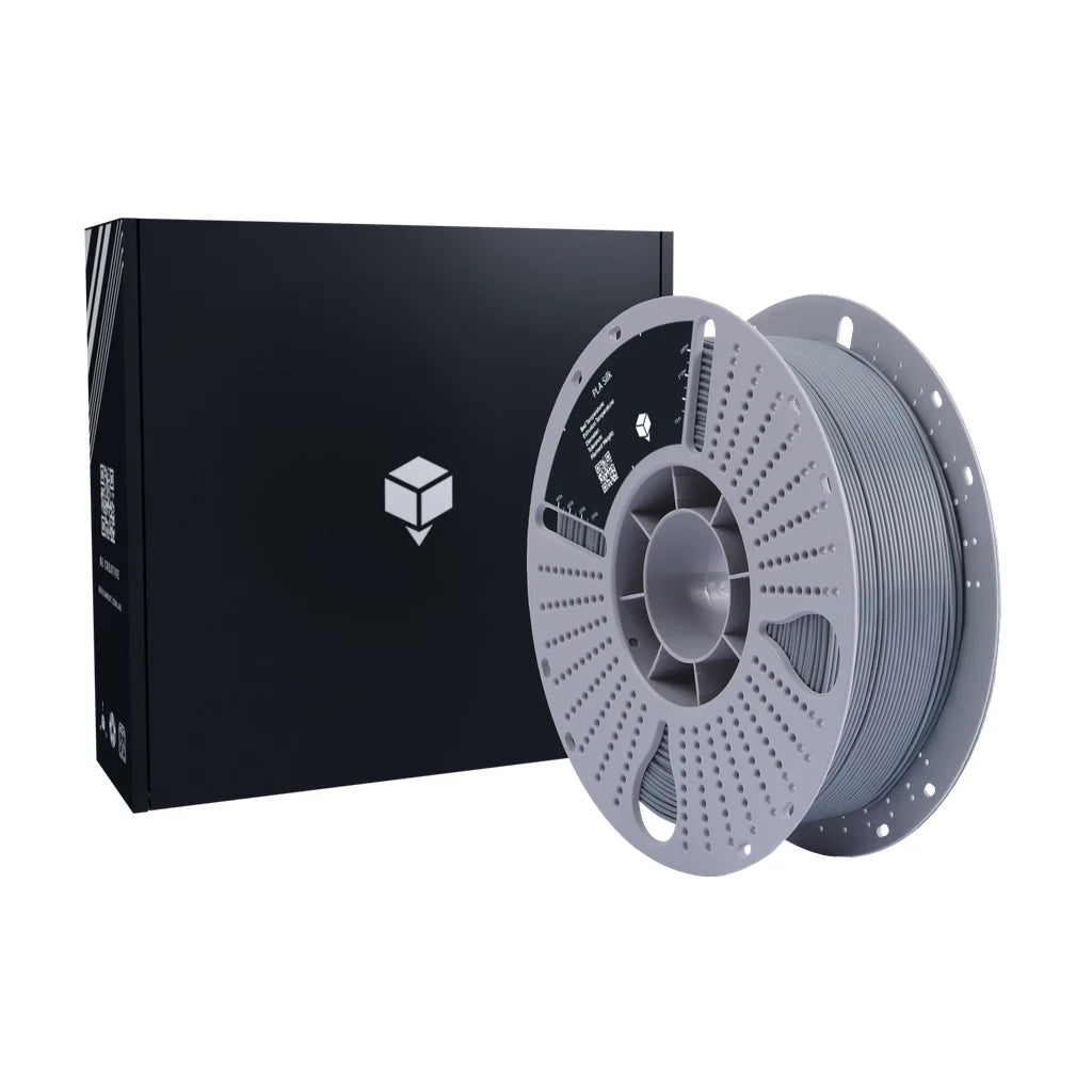 Grey PLA Silk 3D printing filament spool 1.75mm Australia with retail box