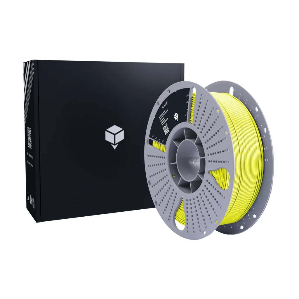 Yellow PLA Silk 3D printing filament spool 1.75mm Australia, premium sheen